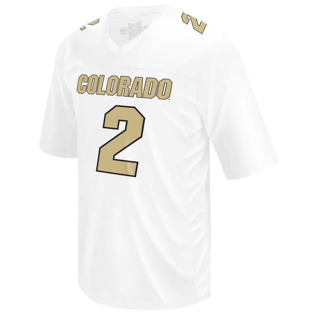 THE ORIGINAL RETRO BRAND Colorado Buffaloes Shedeur Sanders Football Jersey
